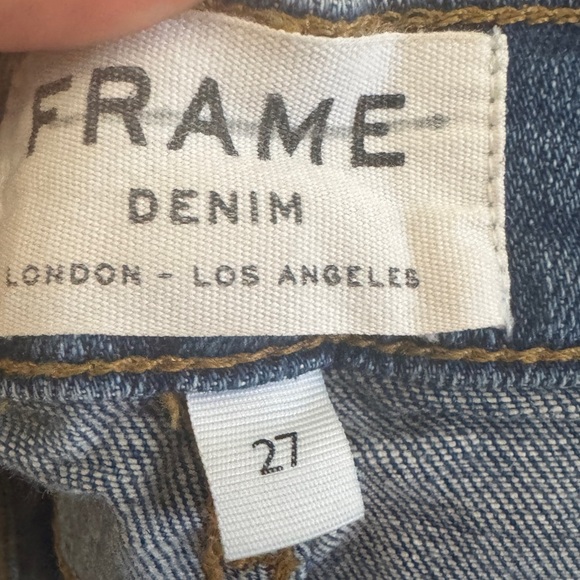 FRAME denim Le Cutoff shorts size 27. Quiet luxury neutral minimalist festival - Picture 9 of 9